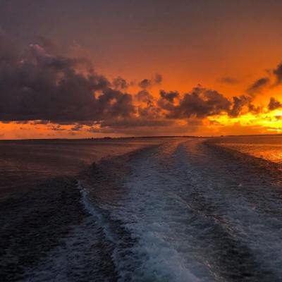 beautiful sunset on Pensacola Bay