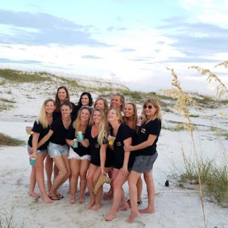 bachelorette party on the Jolly Dolphin