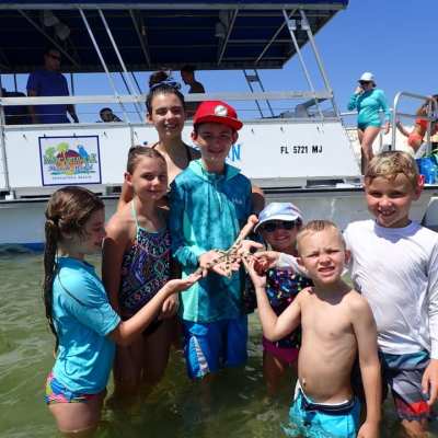Snorkeling with starfish